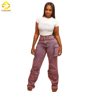 Y2k Pockets Cargo Pants Women Baggy Pants Streetwear Harajuku Vintage Casual Loose Straight Denim Trousers